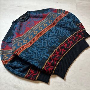 Men's Michael Gerald Knit Pullover Abstract Sweater